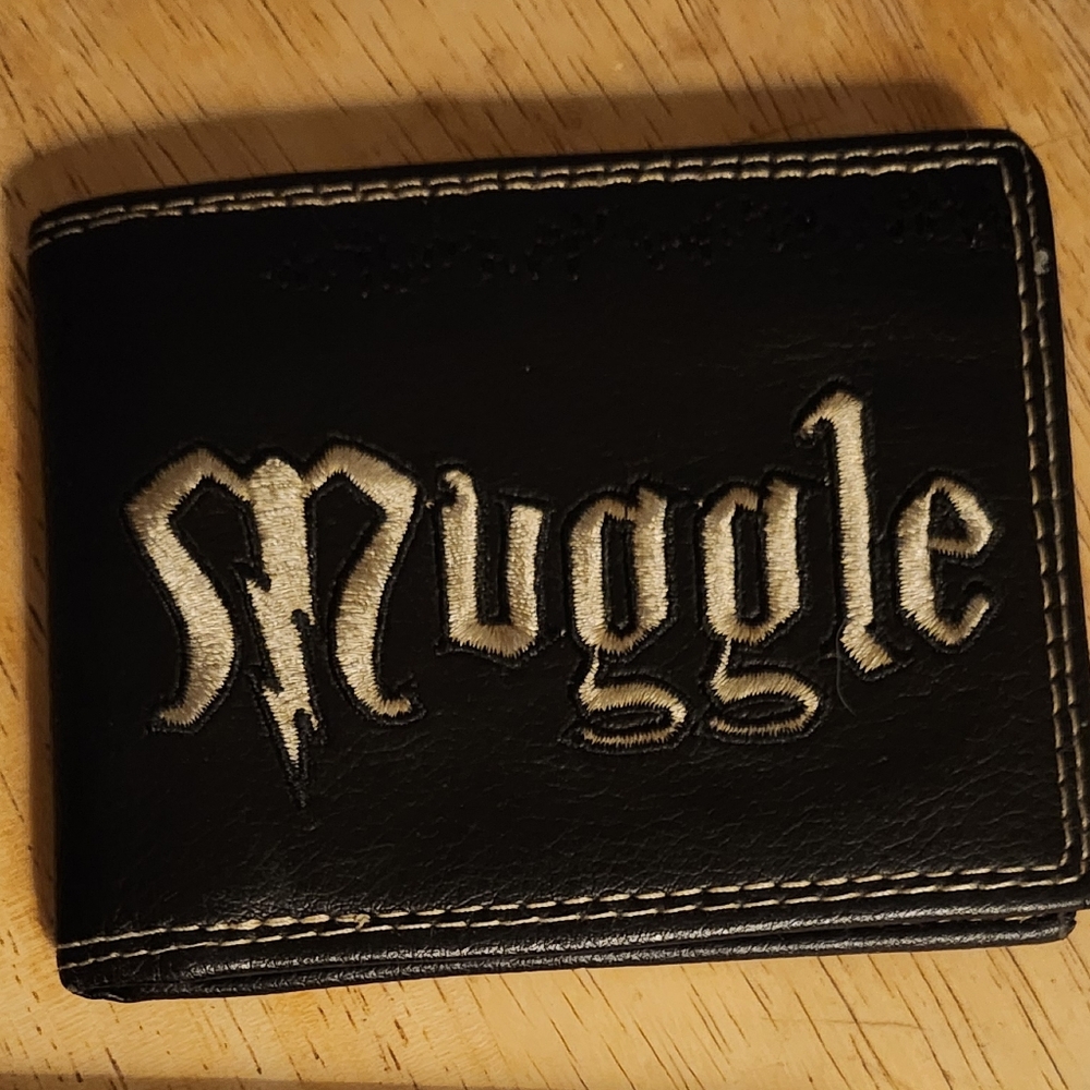Harry Potter Muggle Black Pleather Wallet